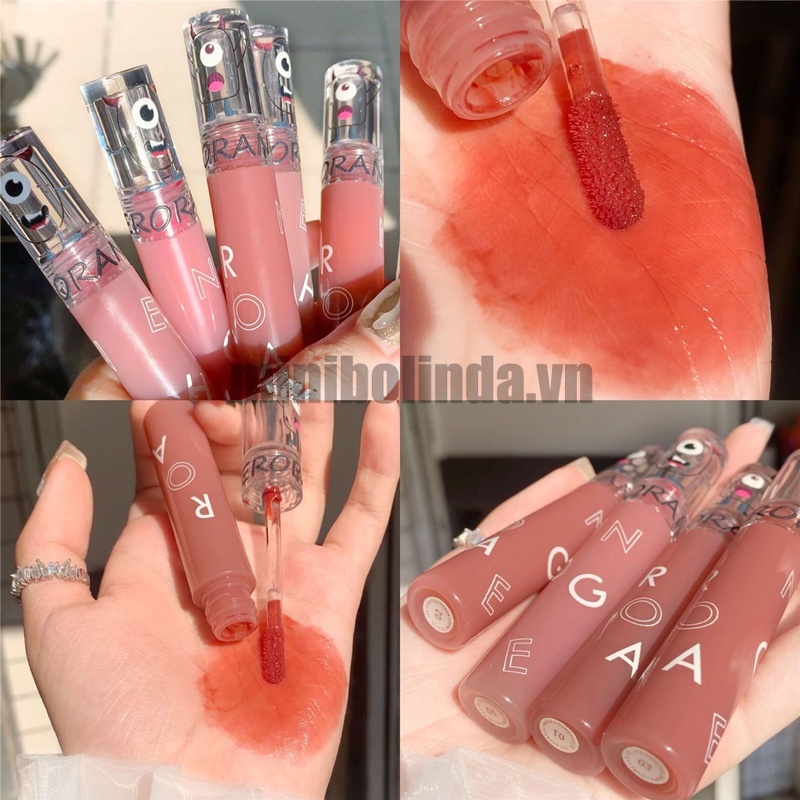 [Hàng mới về] Son bóng HERORANGE mịn như nhung dưỡng ẩm lâu trôi kháng nước nhẹ da màu sắc tự nhiên