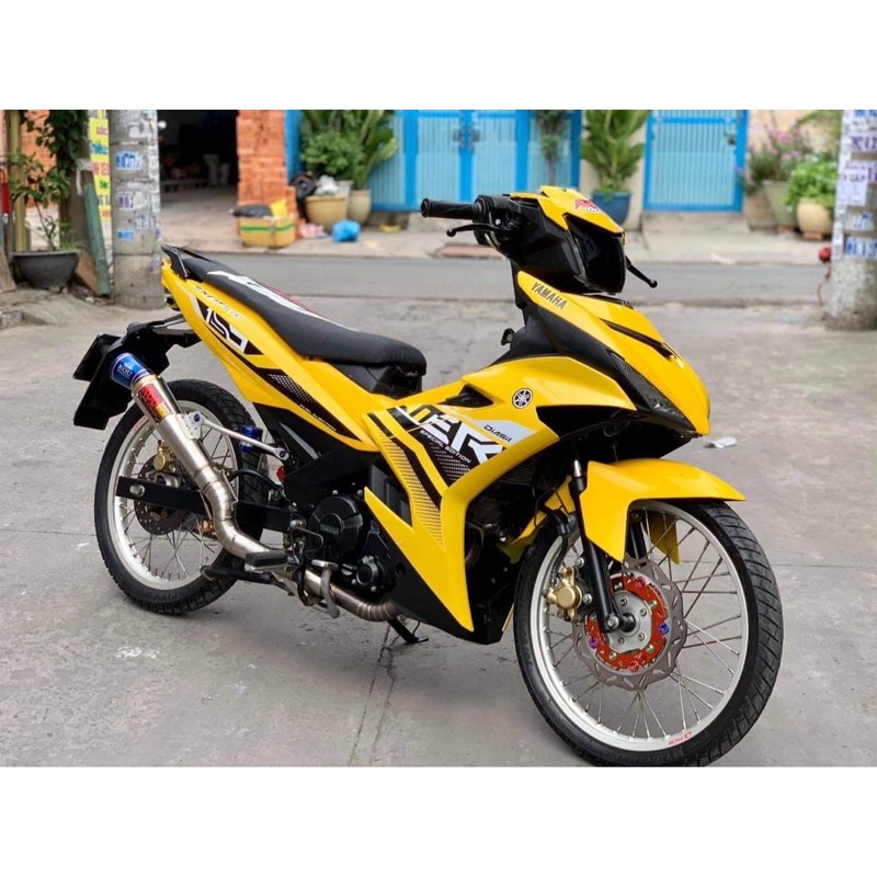Tem trùm exciter 150 vàng đen, độ team trùm decal xe máy ex dán đời 2015-2020