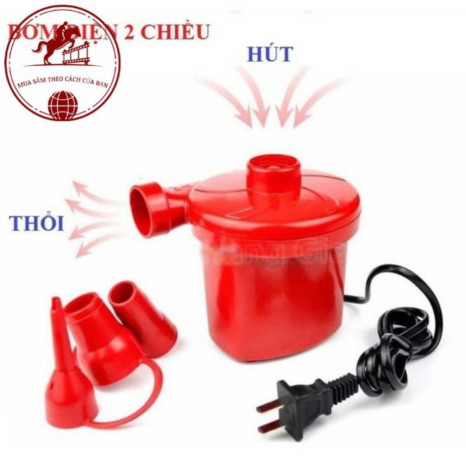 Bơm Điện Cầm Tay 2 Chiều 220V, Bơm Hút Chân Không, Bơm Bể Bơi, Bơm Ghế Hơi - Bảo Hành 6 Tháng