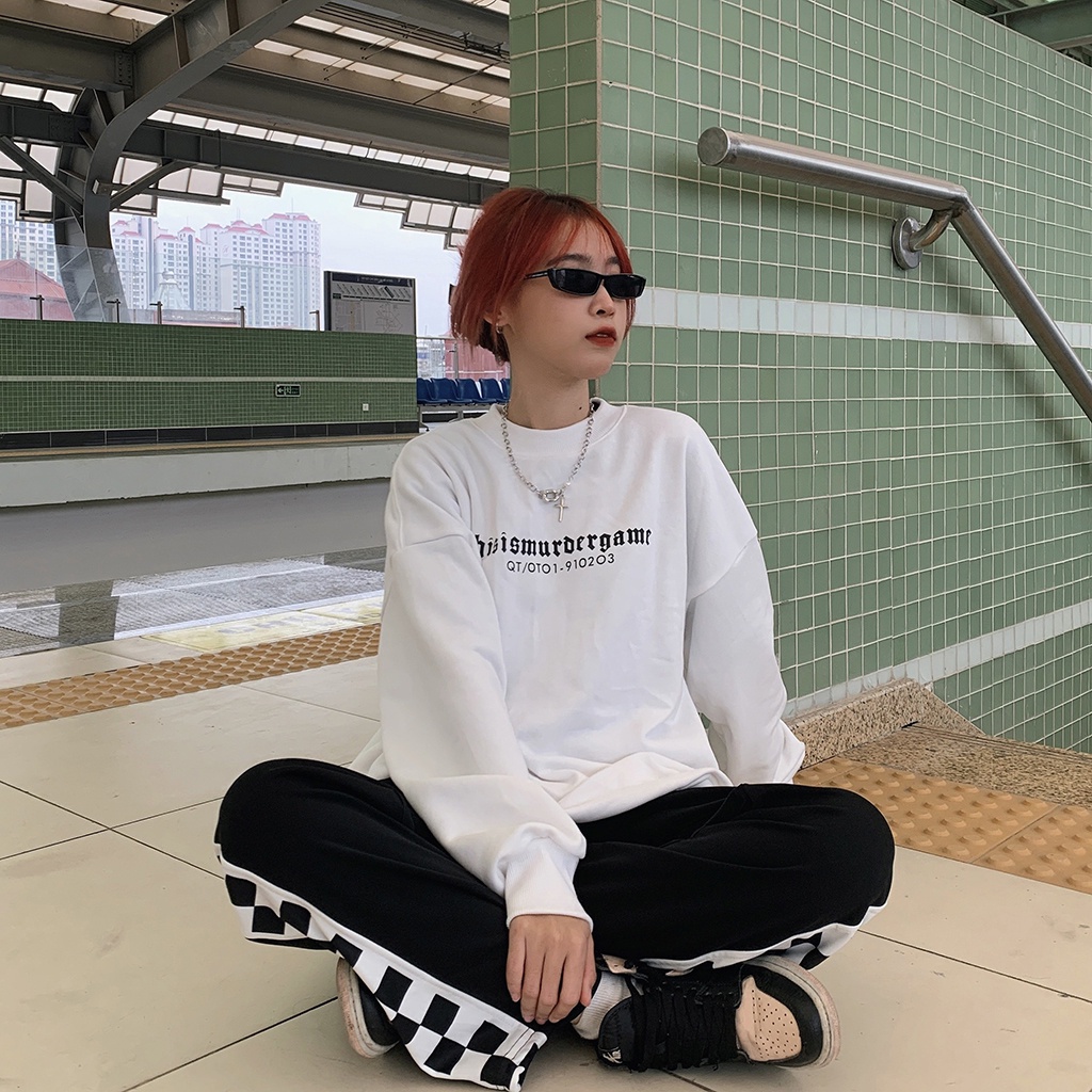 [Mã 12FASHIONSALE1 giảm 10K đơn từ 50K] Áo sweater unisex nam nữ form rộng Qt.house nỉ dài tay SWBC02 | BigBuy360 - bigbuy360.vn