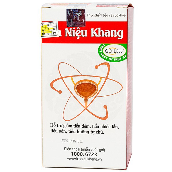 ÍCH NIỆU KHANG Hộp 80 Viên - Hỗ trợ giảm chứng rối loạn tiểu tiện.