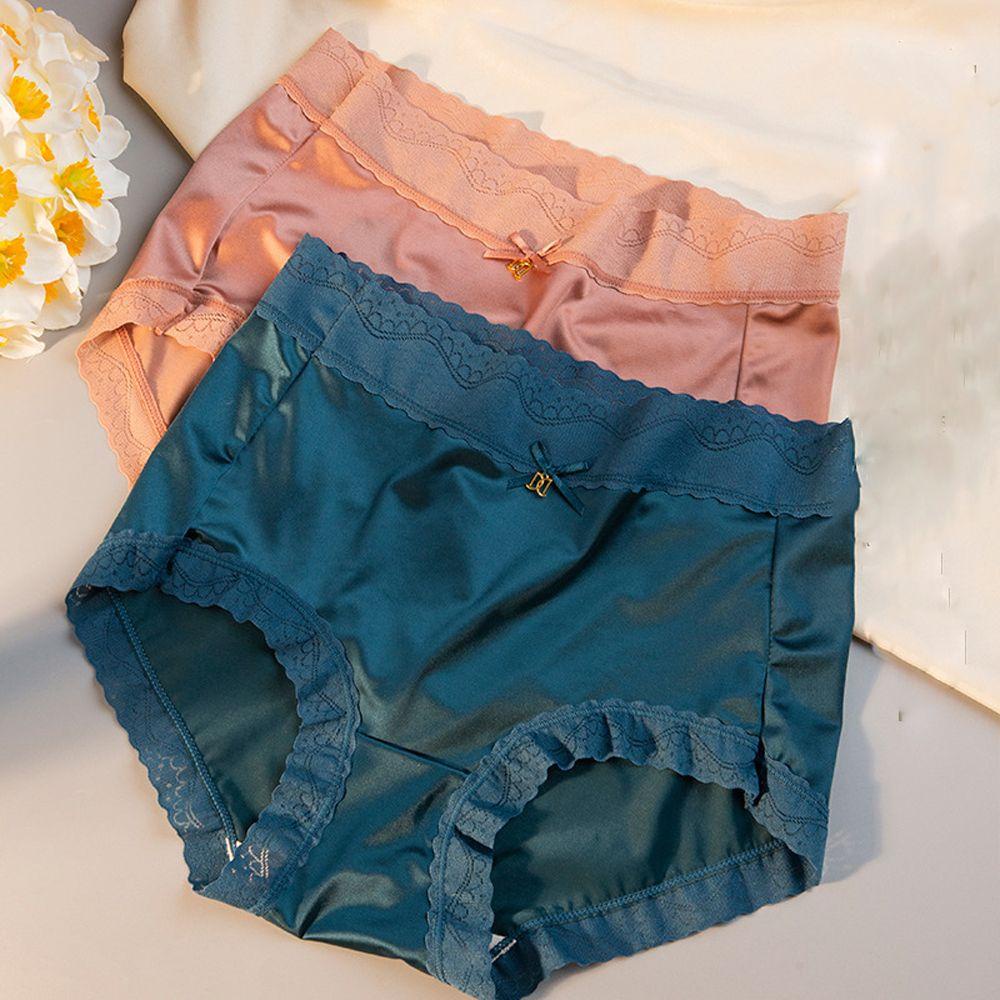 Quần Lót Satin Không Đường May Màu Sắc Thời Trang Cho Nữ