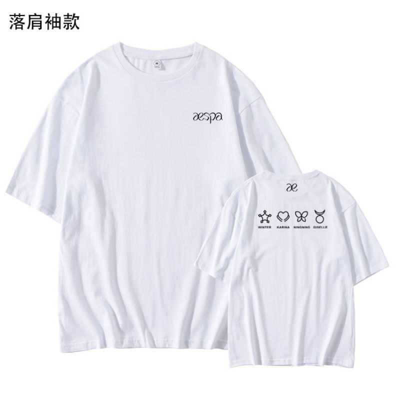 Áo thun member logo aespa Karina, Winter, Ningning, Giselle - Next Level