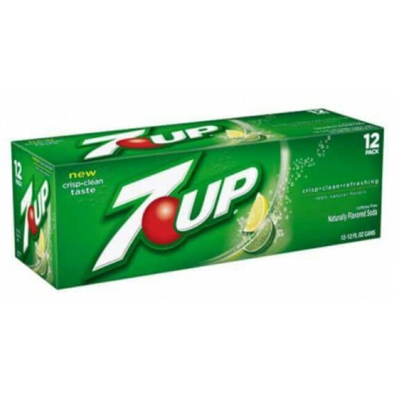 THÙNG 12 LON NƯỚC NGỌT 7UP MỸ LON 355ML