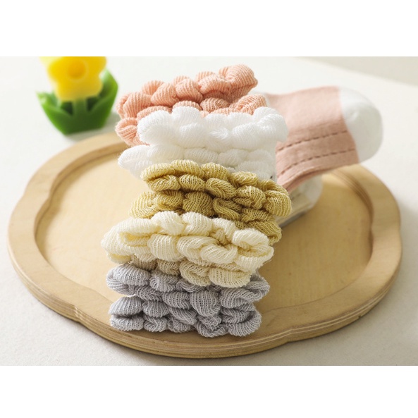 Tất cho bé vớ họa tiết nơ thời trang nhiều màu mỏng nhẹ mùa hè viền bèo cho bé gái phong cách hàn quốc từ 0 đến 5 tuổi