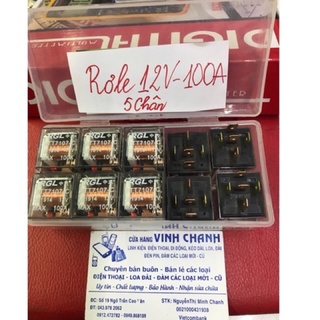 2 con rơle 12v 100a 5 chân