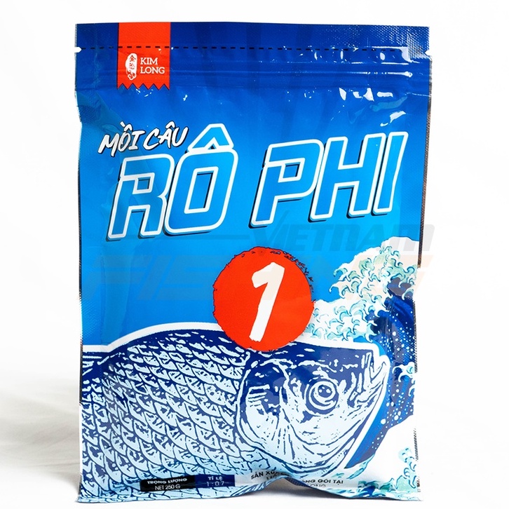 Mồi Câu Cá Rô Phi Kim Long Số 1 , Số 2 Trọng Lượng 250g/gói- Hàng Chính Hãng