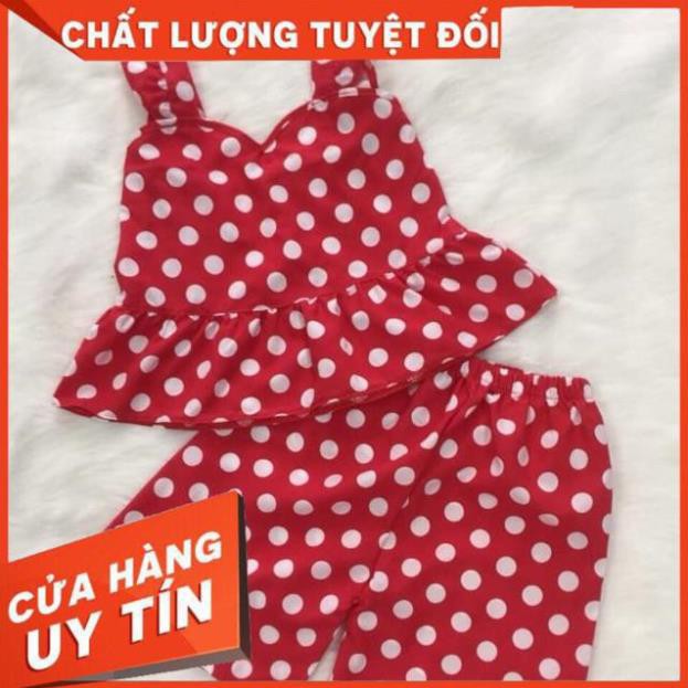 [GIÁ HỦY DIỆT] Đồ Bộ Cánh Tiên Chấm Bi Bé Gái