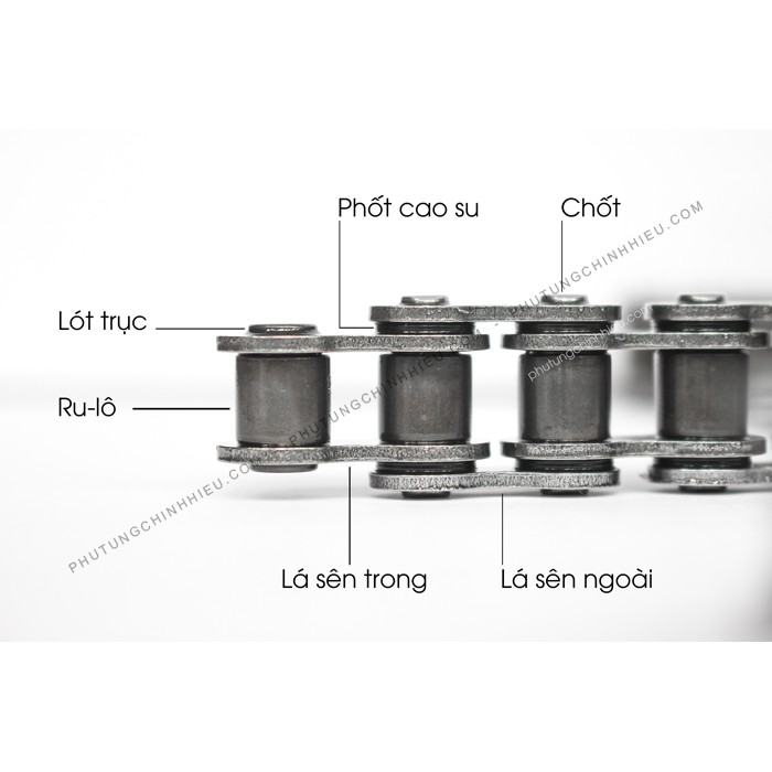 Sên TFX 150 / Sên DID phốt cao su Exciter 135/150, Winner X/150 VIX 428-132L - 100% Hàng chính hãng