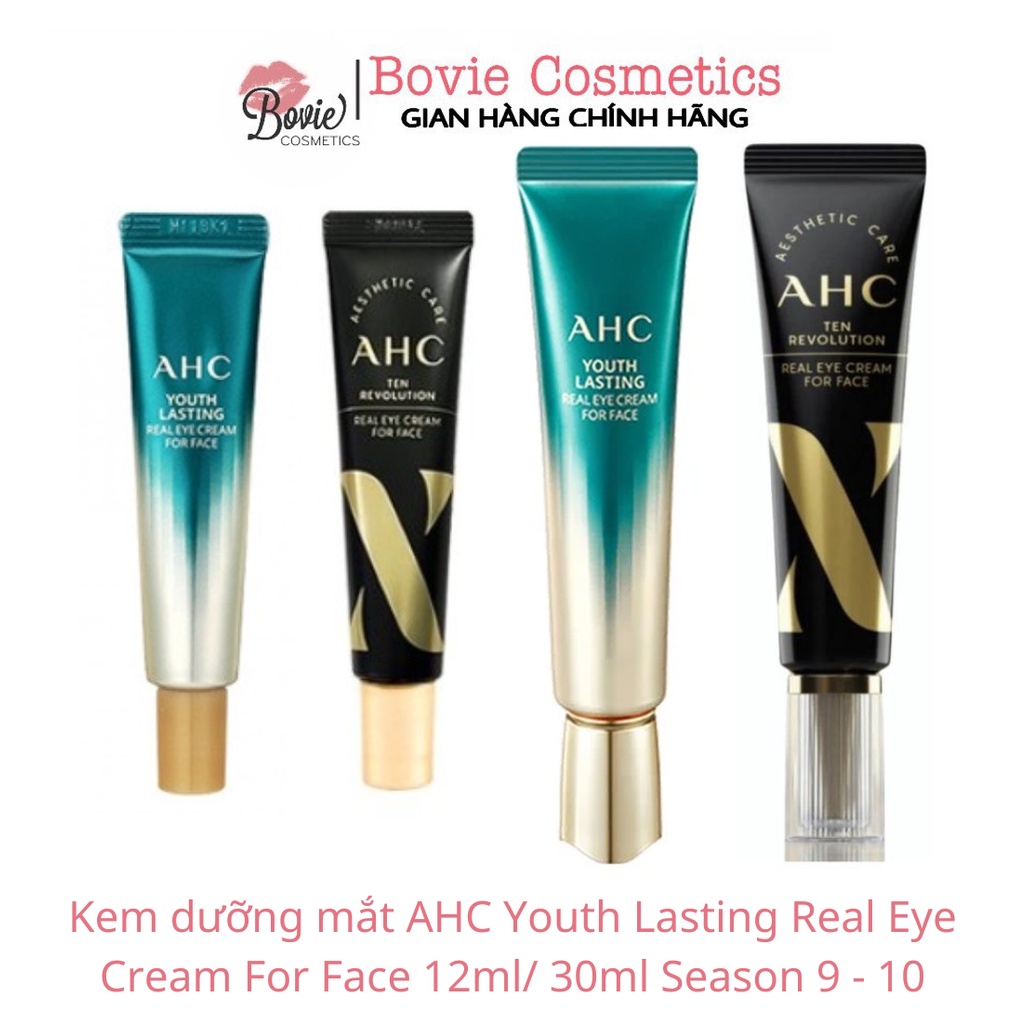 Kem dưỡng mắt AHC Youth Lasting Real Eye Cream For Face 12ml/ 30ml Season 9 - 10