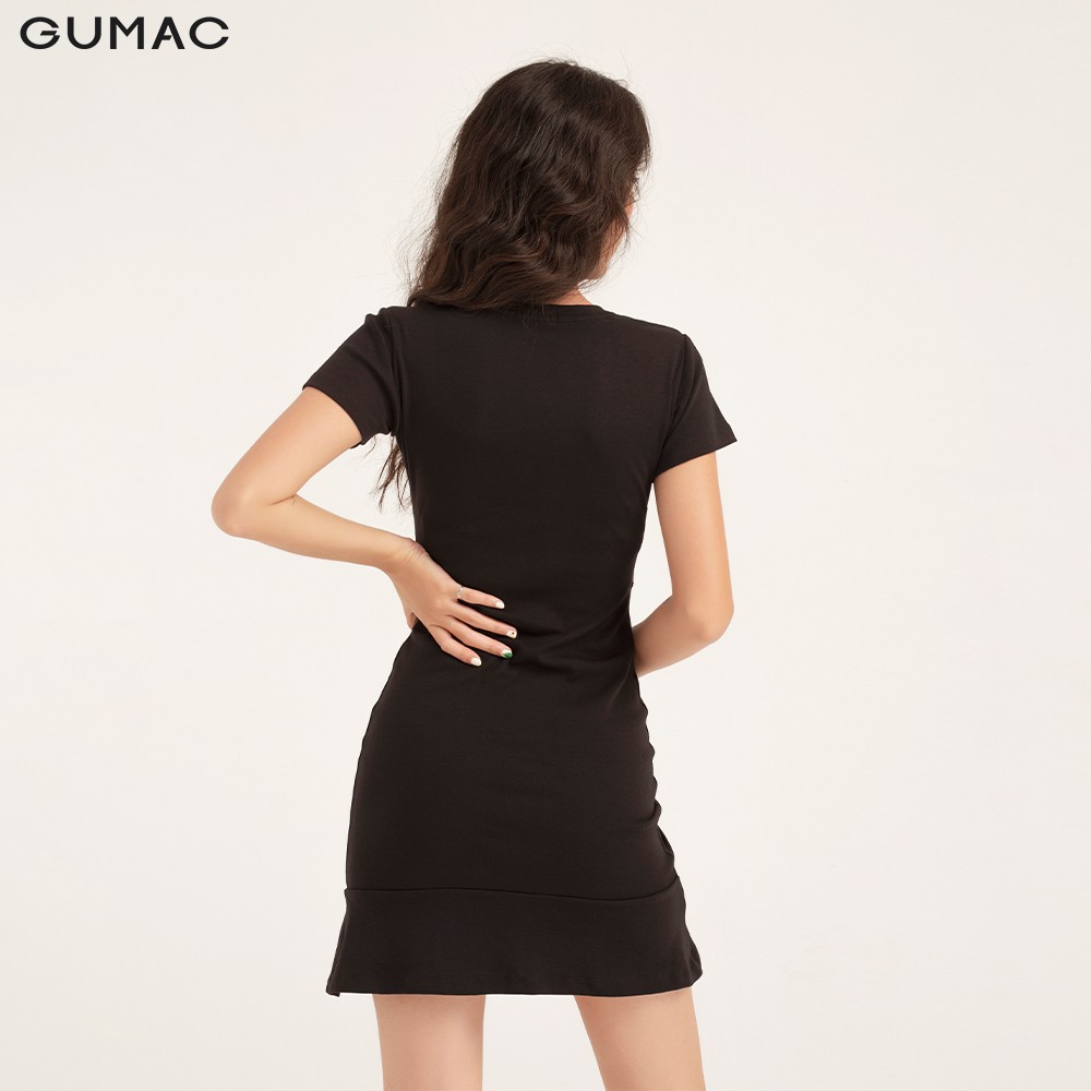 Đầm body nữ GUMAC mới, borip rút tùng màu đen đủ size sexy DB142 | BigBuy360 - bigbuy360.vn