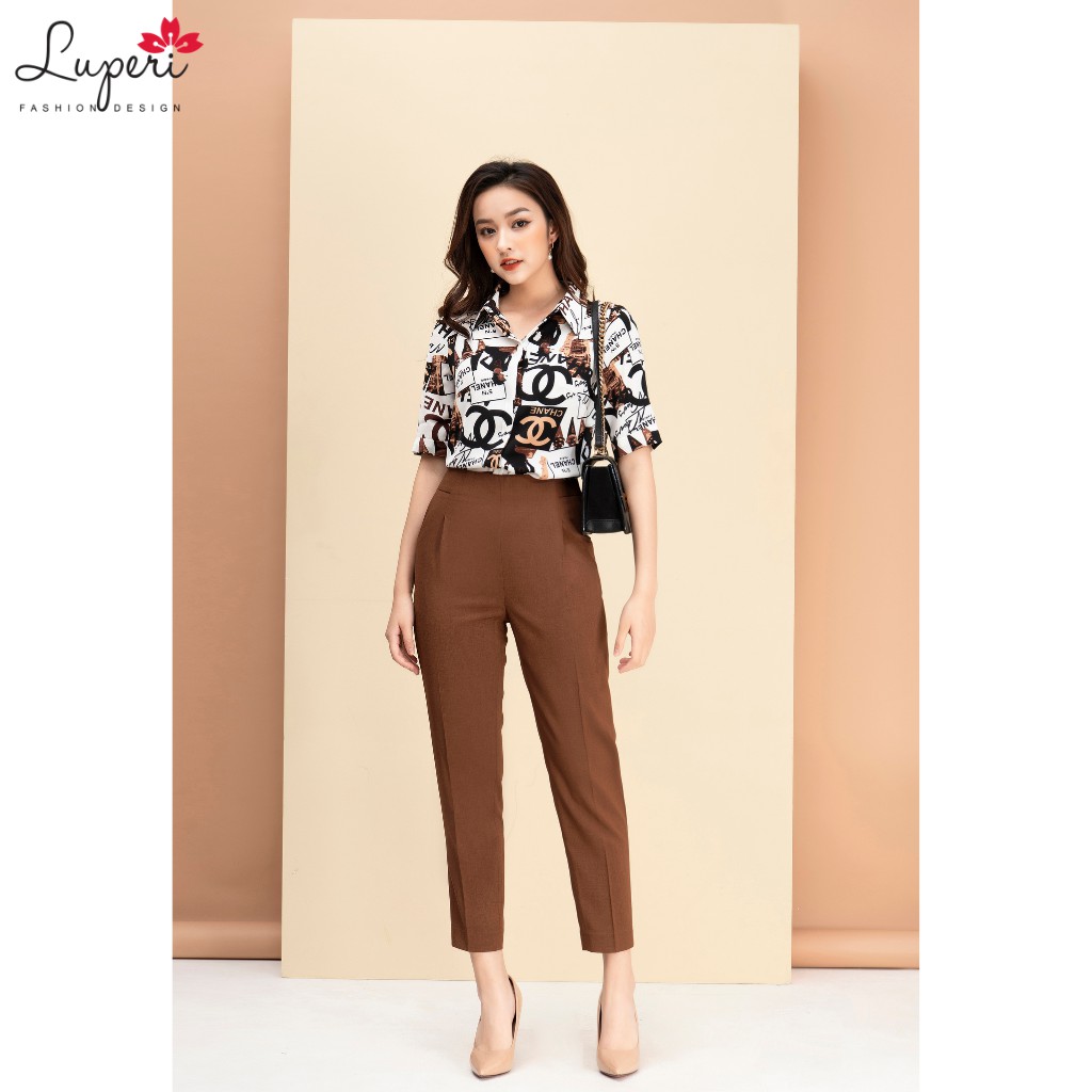 Quần Baggy Nữ Cồng Sở Lưng Cạp Cao 4,5cm Khóa Sườn LUPERI LFQD288 Chất Đũi Cao Cấp Không Nhăn Không Xù | BigBuy360 - bigbuy360.vn