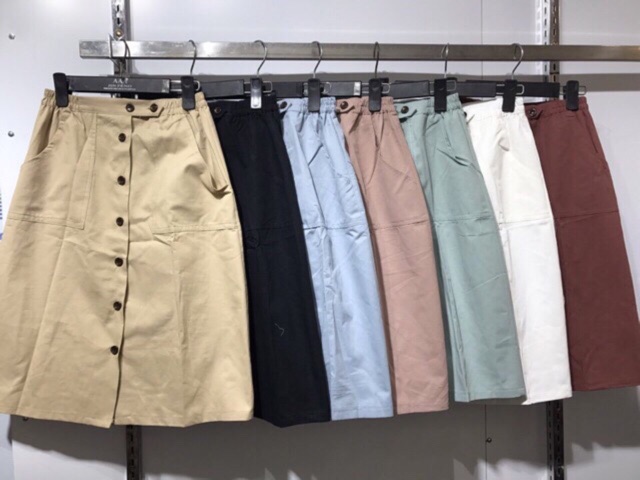 Chân váy khuy hàng Quảng Châu