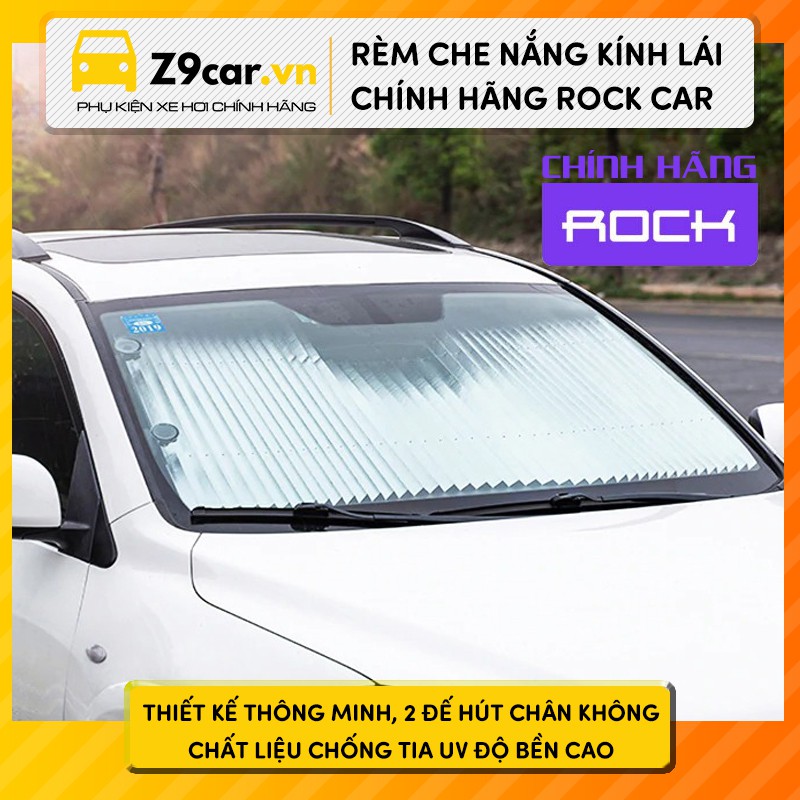 Rèm che nắng kính lái ô tô Rock Car -  Nhập khẩu chính hãng Rock - Chống tia cực tím, gấp gọn thông minh