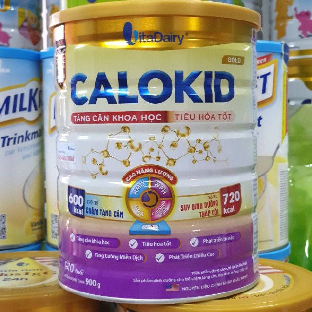 [Mã 267FMCGSALE giảm 8% đơn 500K] [LẺ GIÁ SỈ] Sữa Bột CALOKID GOLD 900G