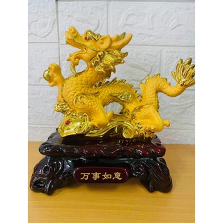 Tượng rồng vàng phong thủy