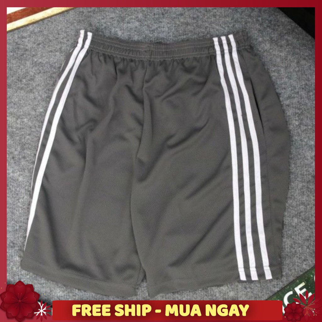 Quần Đùi Nam 3 SỌC - Quần Short nam vải thun 3 sọc thể thao mặc nhà 1 size từ 40-70kg | BigBuy360 - bigbuy360.vn