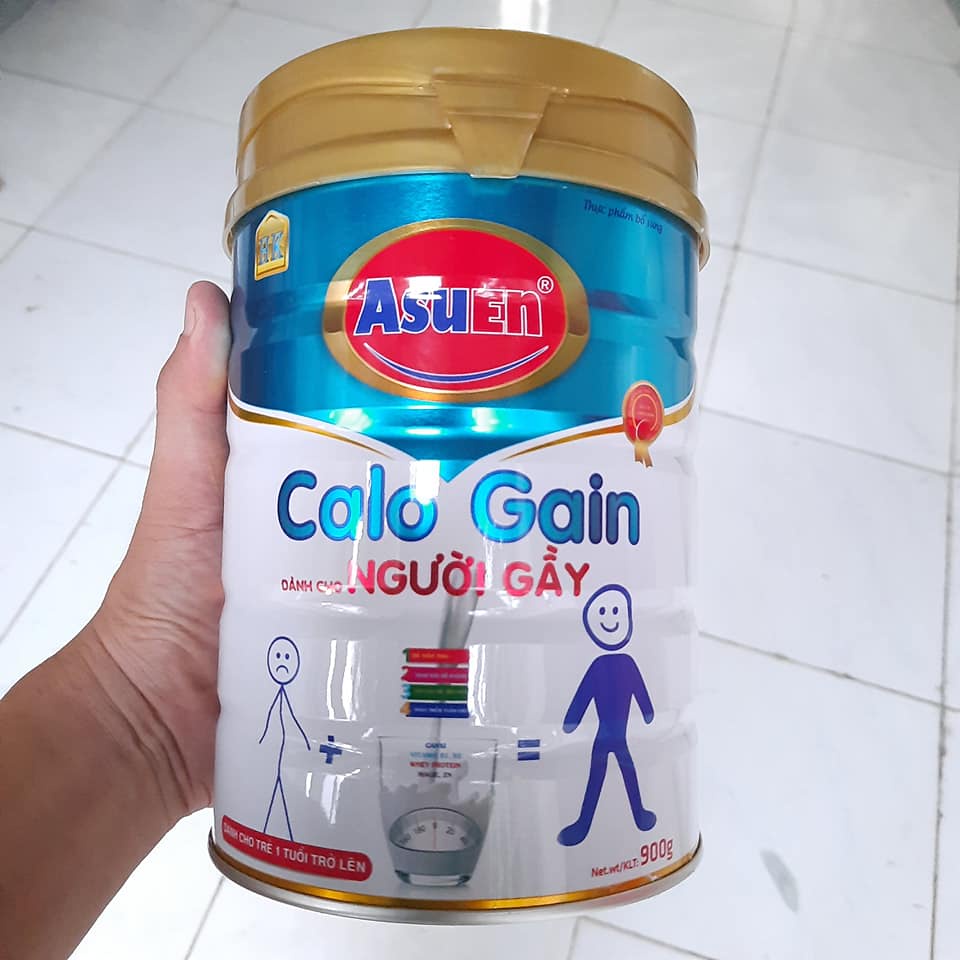 Sữa tăng cân Asuen Calo Gain 900g dành cho người gầy thích hợp mọi lứa tuổi