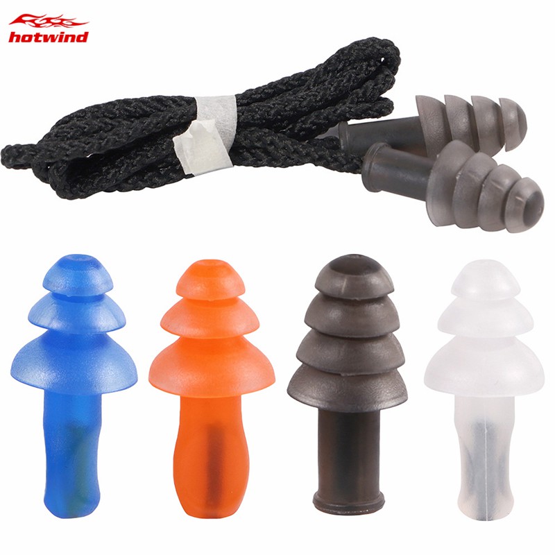 Set 2 Nút Bịt Tai Chống Nước Bằng Silicon