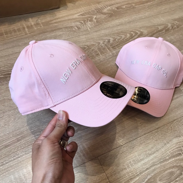 Nón Newera logo newera vải hồng Nhập authentic