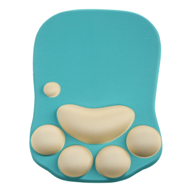 Đệm Lót Chuột Bằng Silicone Mềm Hình Dấu Chân Mèo 3D Dễ Thương