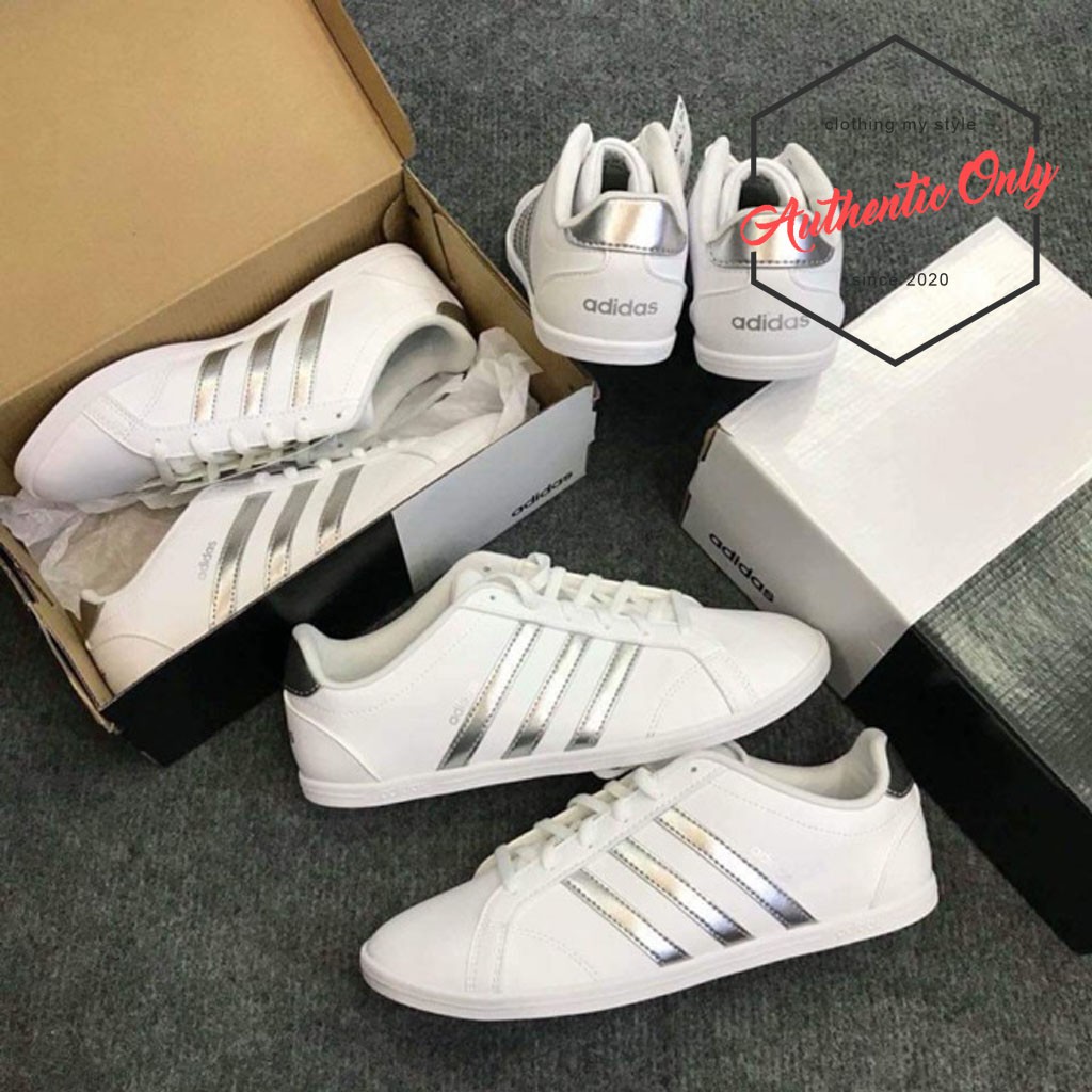 [100% CHÍNH HÃNG] Giày Adidas VS CONEO QT Bạc - DB0135