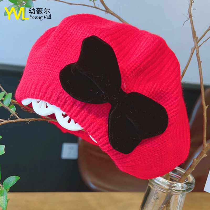 Mũ Len Màu Sắc Dễ Thương Cho Bé