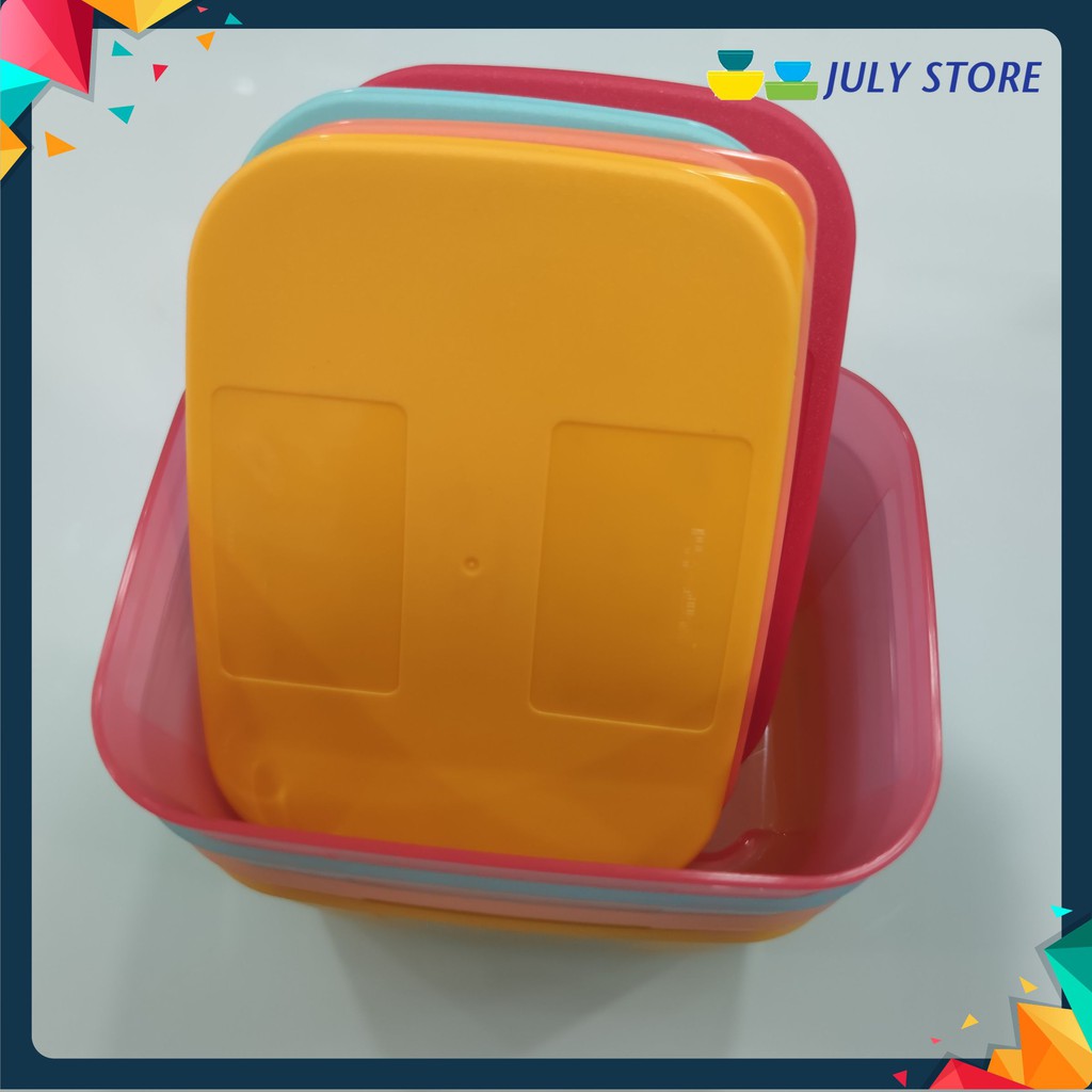 Hộp bảo quản Tupperware 💕Freeship💕 Bộ hộp trữ mát có nút hô hấp Ventsmart 4 - Hàng mới về