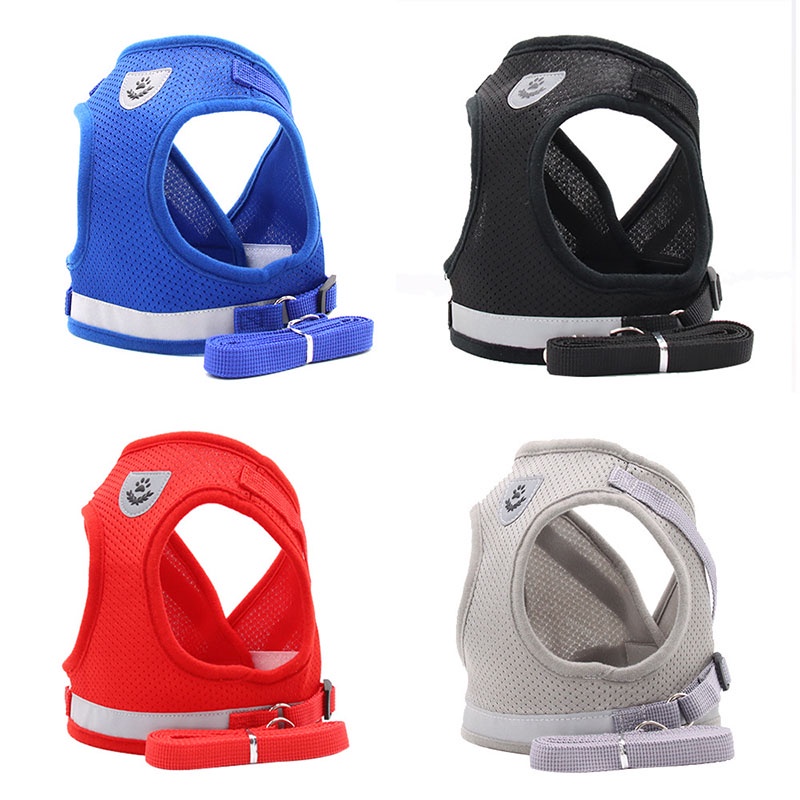 Áo thoáng khí phản quang có thể điều chỉnh dây kéo bốn màu tuỳ chọn đồ dùng đi chơi tùy chọn cho chó và mèo