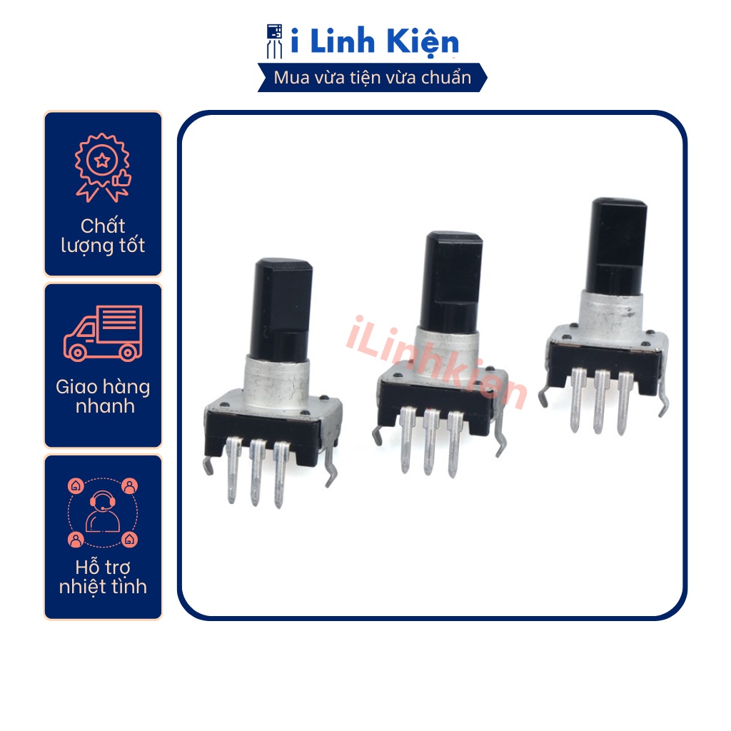 Công tắc volume vô cấp EC12 15mm 3 chân