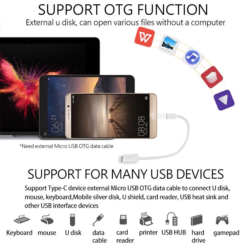 Đầu Chuyển Đổi Type C Sang Micro USB OTG Chuyên Dụng Chất Lượng Cao