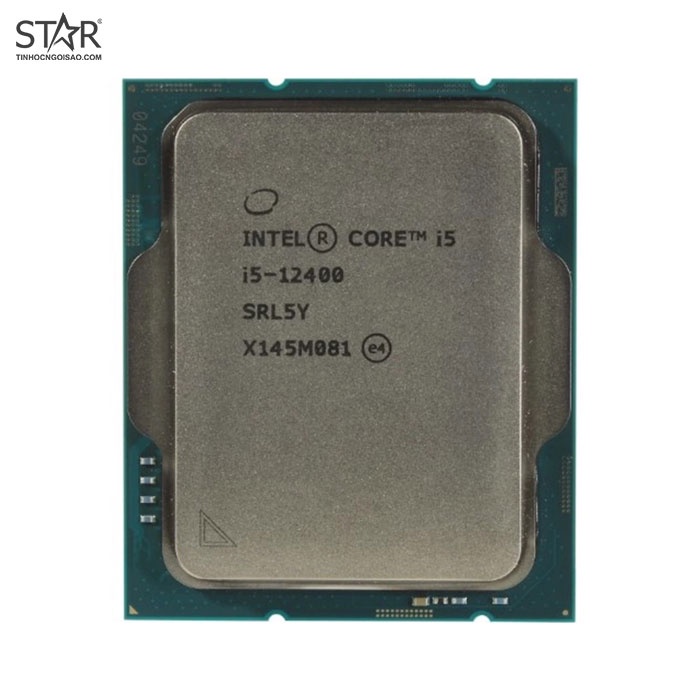 CPU Intel Core I5 12400 Tray Không Fan (LGA1700, Up To 4.40Ghz, 6 Cores 12 Threads)
