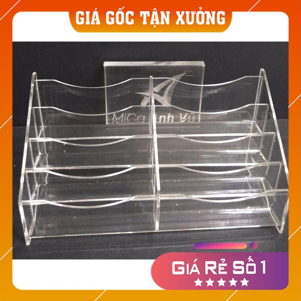 [Giá Gốc Tận Xưởng] Bộ 1 Kệ mica đựng card visit 8 ngăn