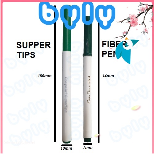 Bút lông màu Fiber Pen Colokit - Crayola Super Tips tô màu viết vẽ thư pháp ngòi brush nét thanh nét đậm