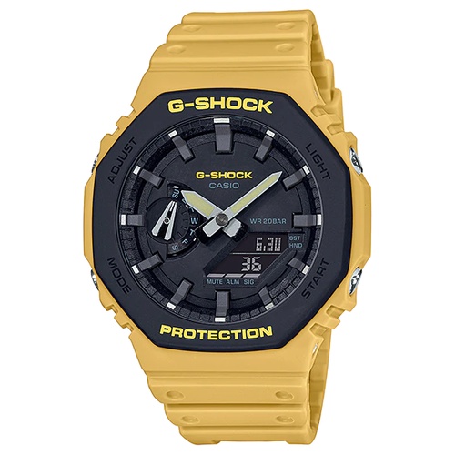 Đồng hồ nam Casio G-Shock GA-2110SU-9A custom AP Royal Oak, Black x Yellow, hàng chính hãng, bảo hành 05 năm