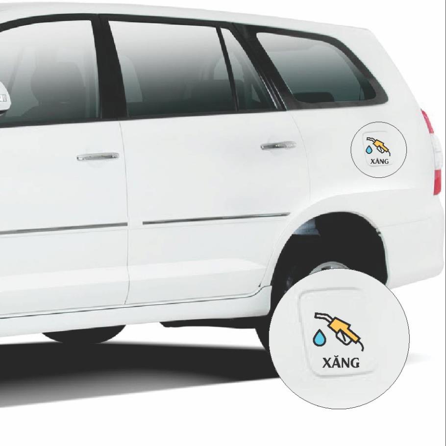 Tem phân biệt xăng, dầu, decal dán nắng bình xăng
