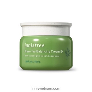 [New 2019] Kem Dưỡng Da Innisfree Green Tea Balancing Cream EX (50ml)