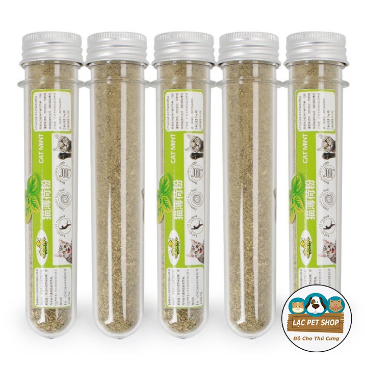 Cỏ Bạc Hà Mèo Catnip - Giúp Thú Cưng Thư Giãn 10G/Ống