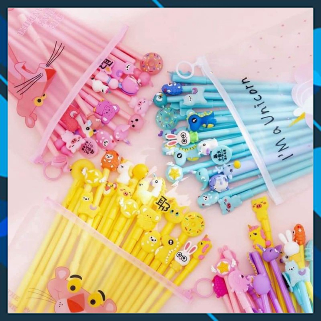 SÉT 20 cây bút bi hình đầu thú siêu cute giá rẻ