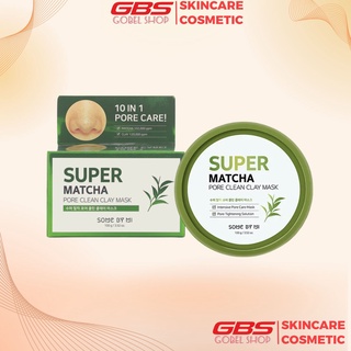 Mặt Nạ Đất Sét Some By Mi Super Matcha Pore Clean Clay Mask Làm Sạch Lỗ Chân Lông 100g