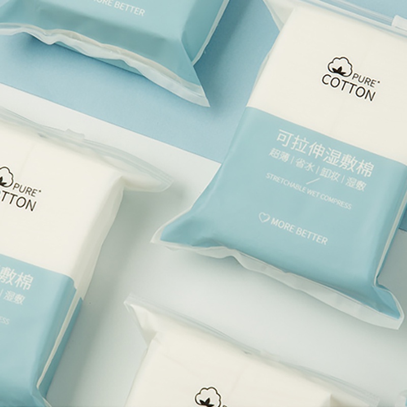 Túi 200 khăn giấy PFFEE chất cotton lau mặt sạch sẽ tiện dụng