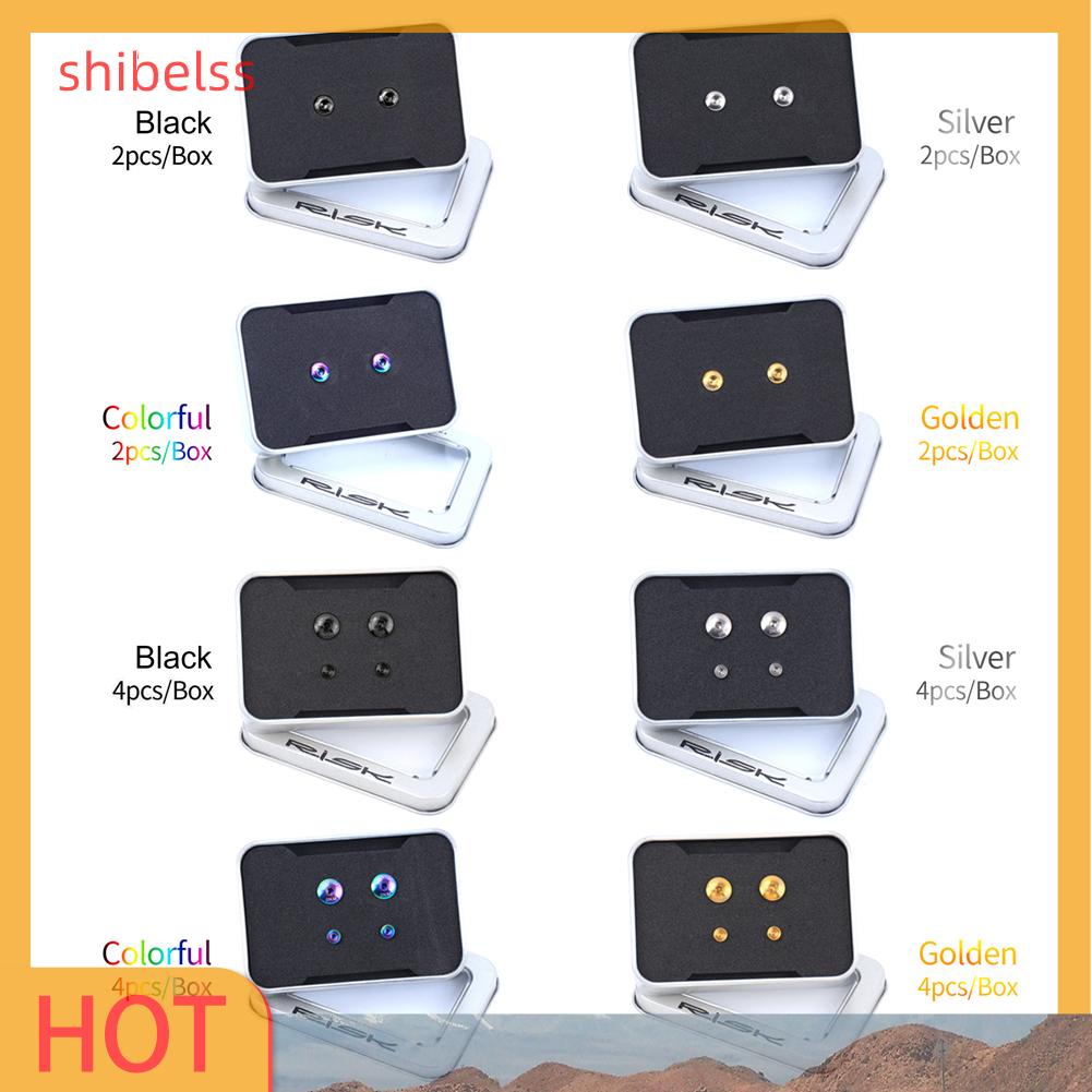 Ốc Vít Cố Định Đĩa Phanh Thủy Lực Bằng Titan Cho Xe Đạp SHIBEL RISK