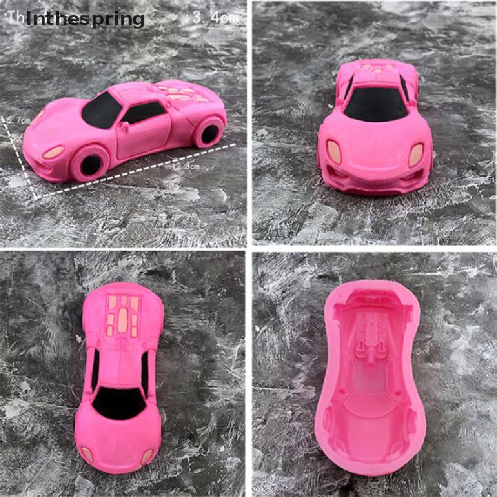 Khuôn Làm Bánh Chất Liệu Silicone Hình Xe Hơi Thể Thao 3d