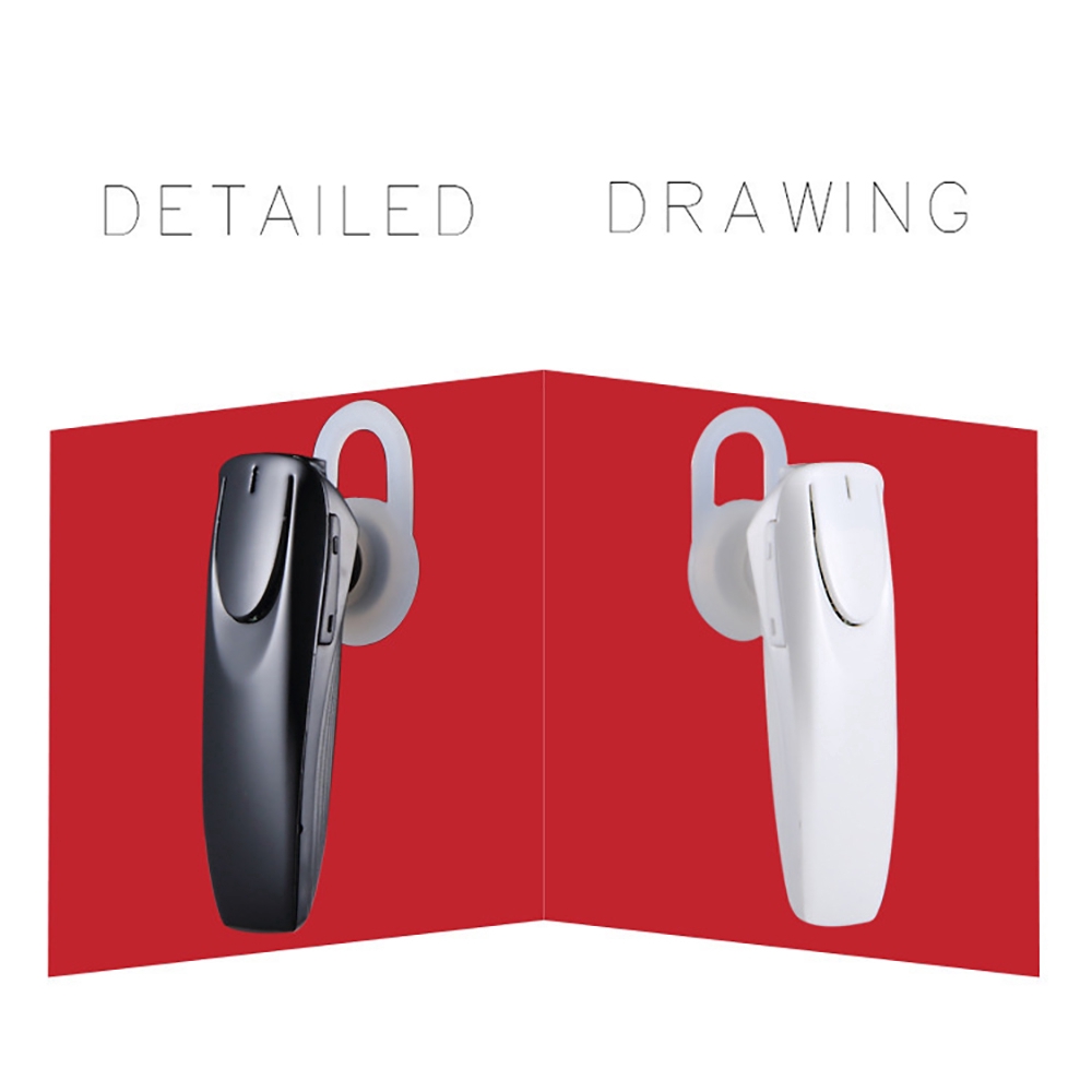 Tai nghe nhét tai không dây kết nối bluetooth có mic kèm cáp sạc USB tiện dụng