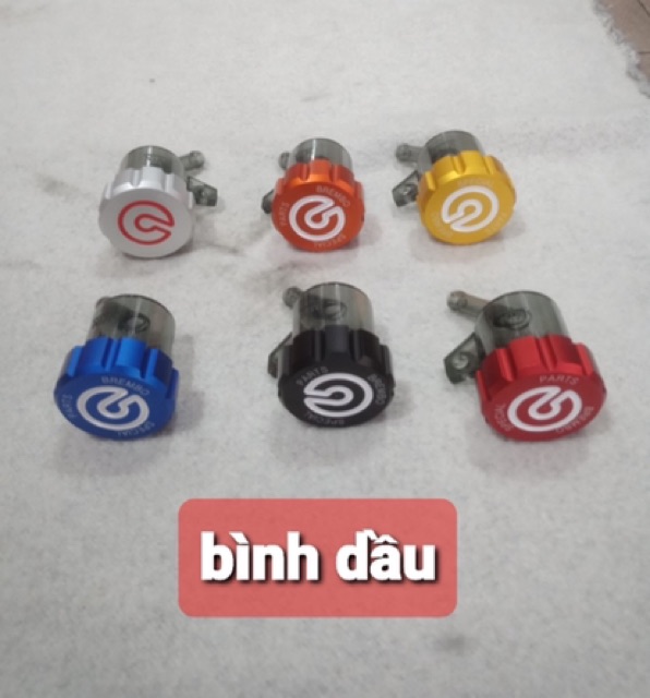 Bình dầu Bremboo kèm pát hoặc pát riêng gắn xe máy