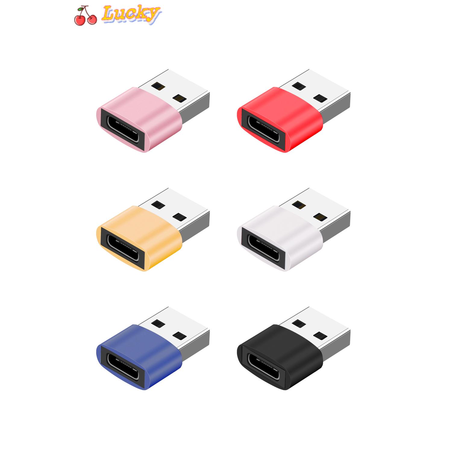 (Hàng Mới Về) Set 6 Đầu Chuyển Đổi Từ Giác Cắm Usb-C Sang Cổng Usb