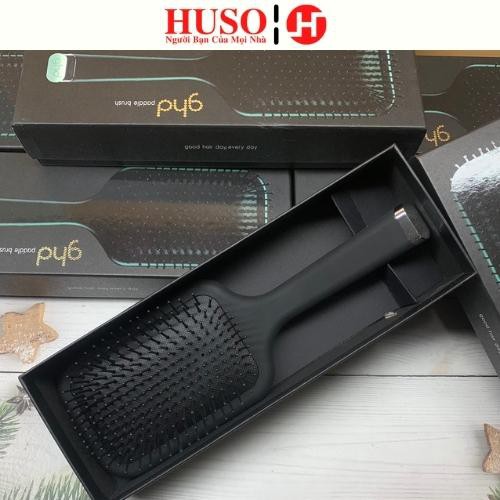 Lược gỡ rối tóc GHD Paddle hỗ trợ giảm đứt gãy tóc, chăm sóc tóc sau uốn và matxa da đầu