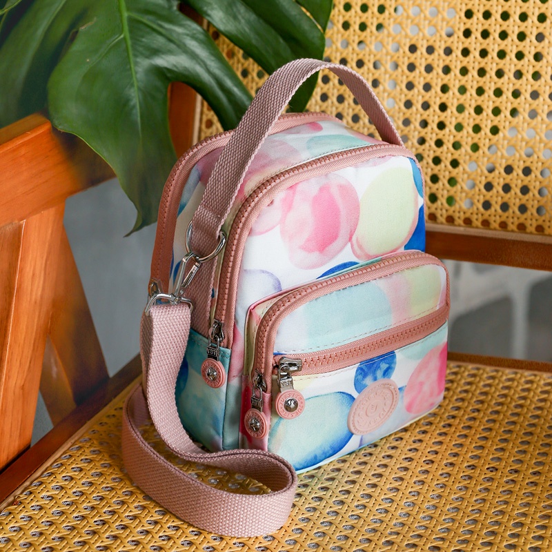 Túi Đeo Vai Bằng Vải Nylon Phong Cách Mới Nhiều Ngăn Đựng Đồ Thời Trang Cho Nữ