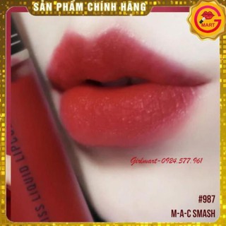 [ SON AUTH ] Kem Mac  Màu 987 M-A-Csmash - Tone Đỏ Tươi