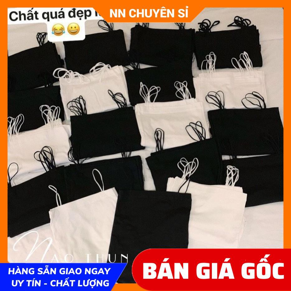 ÁO THUN BORIP - ÁO 2 DÂY SỢI BÚN CỰC XINH - ÁO CROPTOP 2 DÂY - ÁO ỐNG 2 DÂY ABR01 ⚡100% ẢNH THẬT⚡